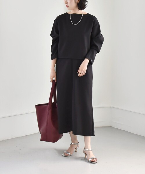 「quaranciel」 コンビワンピース ONE SIZE キャメル レディース_画像2