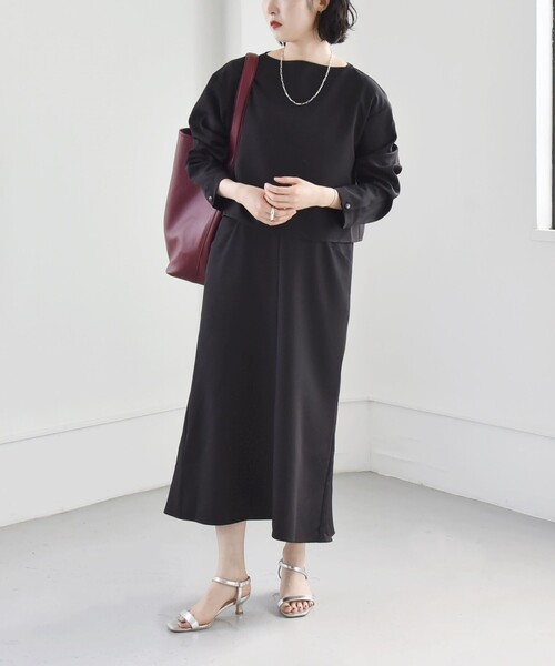 「quaranciel」 コンビワンピース ONE SIZE キャメル レディース_画像3