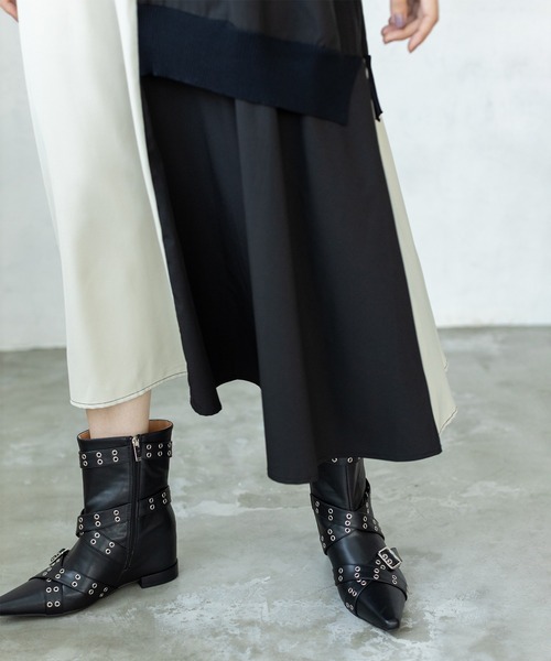 「OSMOSIS」 長袖ワンピース ONE SIZE ライトベージュ レディース_画像7
