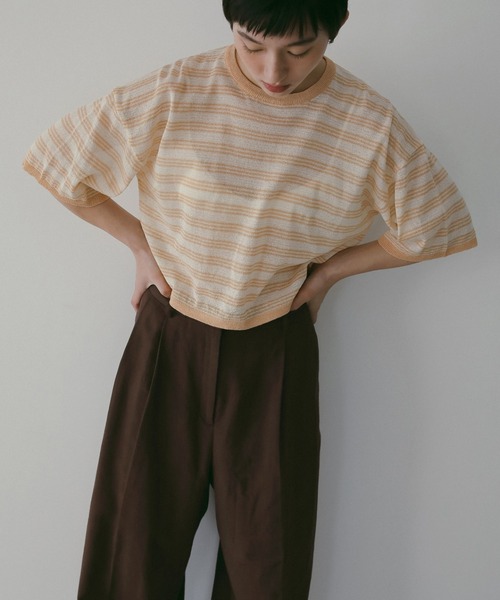 anuke（アンヌーク） ニット セーター Sheer Border Knit レディース