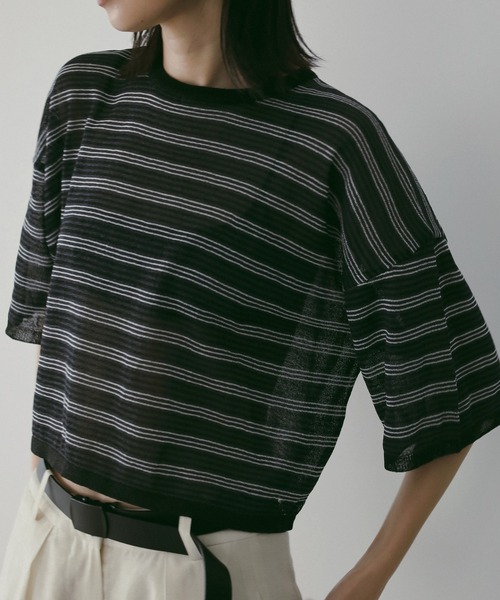 anuke（アンヌーク） ニット セーター Sheer Border Knit レディース