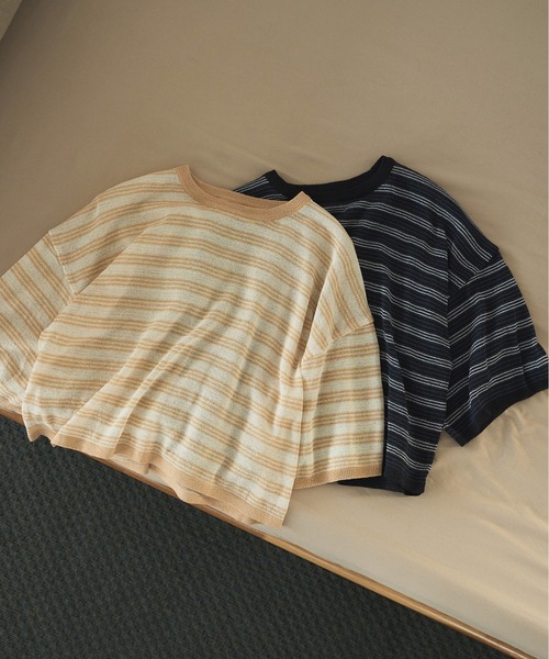 anuke（アンヌーク） ニット セーター Sheer Border Knit レディース
