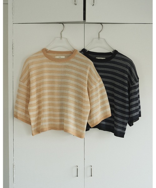 anuke（アンヌーク） ニット セーター Sheer Border Knit レディース
