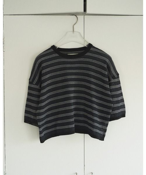 【anuke】Sheer Border Knit anuke（アンヌーク） ニット セーター Sheer Border Knit レディース