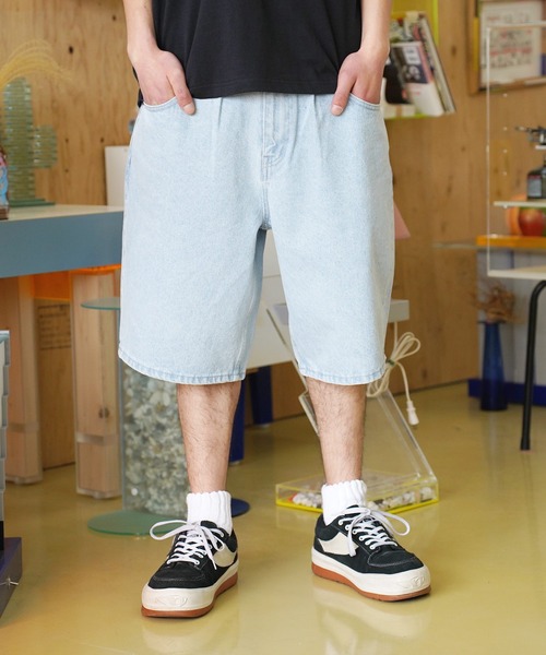 HUF（ハフ） デニムハーフパンツ 26inch ブラック メンズ : ZOZOTOWN