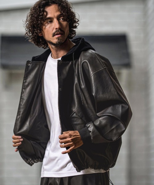 CAMBIO（カンビオ） ブルゾン アウター mj11657- Vintage Finish Faux