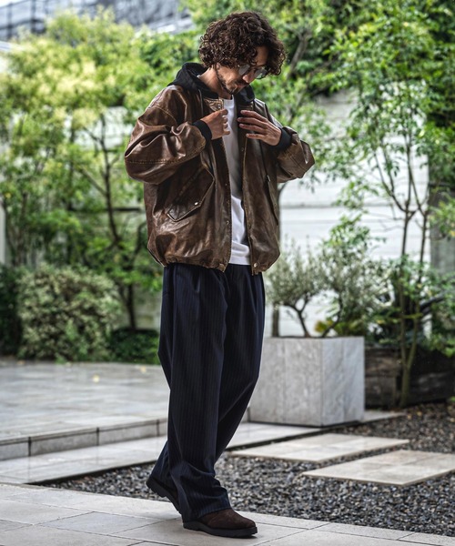 CAMBIO（カンビオ） ブルゾン アウター mj11657- Vintage Finish Faux