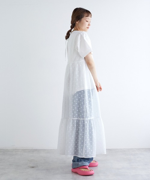 「w closet」 半袖Tシャツ FREE オフホワイト レディース_画像6