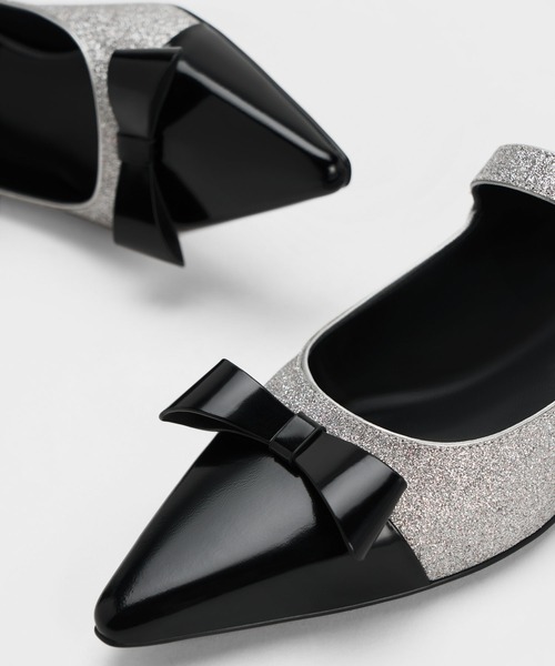 「CHARLES & KEITH」 シューズ 25.5cm シルバー レディース_画像6