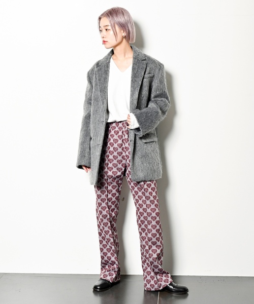 「CITYSHOP」 テーラードジャケット 38 グレー レディース_画像6
