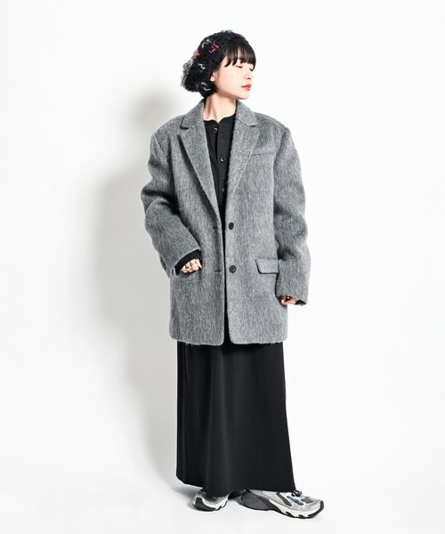 「CITYSHOP」 テーラードジャケット 38 グレー レディース_画像7