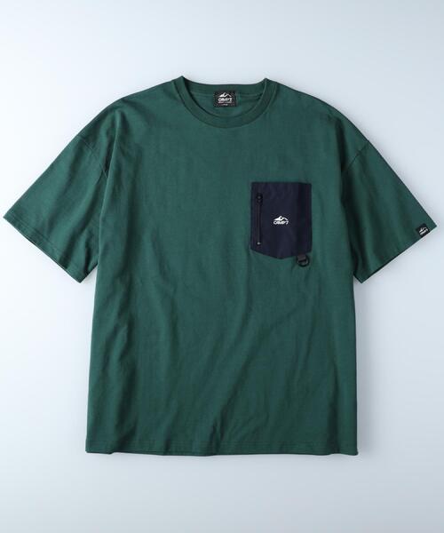 「CAMP7」 半袖Tシャツ M グリーン メンズ_画像8