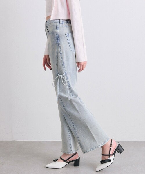 「OLIVE des OLIVE」 ブーツカットデニムパンツ MEDIUM ピンク レディース_画像8