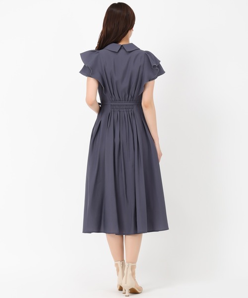 「MISCH MASCH」 半袖ワンピース M チャコールグレー レディース_画像8