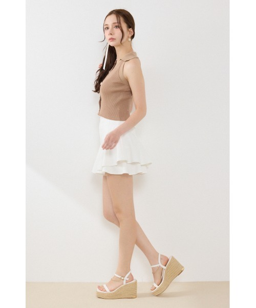 rienda（リエンダ） パンツ レイヤードヘムコルセットスコートショート