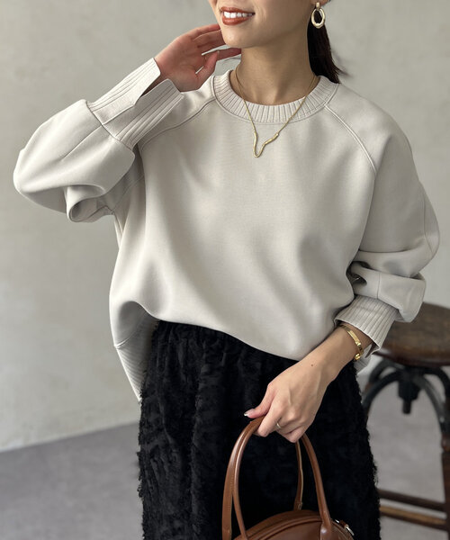 「Chez toi」 長袖カットソー FREE アイボリー レディース_画像5