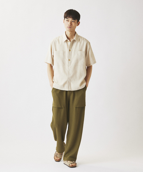 「RIDING HIGH」 イージーパンツ MEDIUM アイボリー メンズ_画像5
