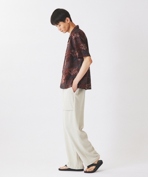 「RIDING HIGH」 イージーパンツ MEDIUM アイボリー メンズ_画像9