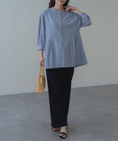 「ANNA LUNA」 長袖チュニック MEDIUM サックスブルー レディース_画像2