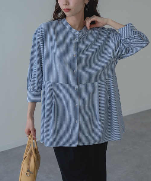 「ANNA LUNA」 長袖チュニック MEDIUM サックスブルー レディース_画像9