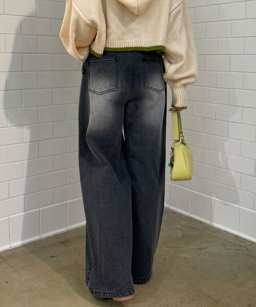 「CIAOPANIC」 デニムパンツ SMALL ブラウン レディース_画像5