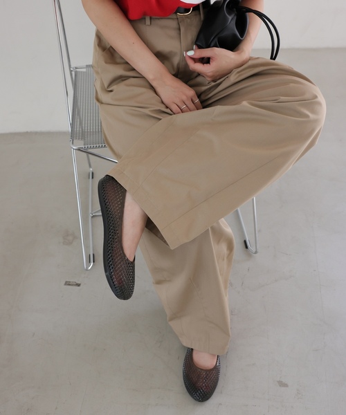 「MOHI」 フラットパンプス 36 ブラック レディース_画像3