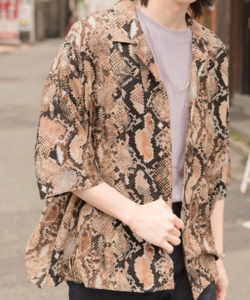 お得即納 シャツ ブラウス ドレープ リラックス アソート柄オープンカラーシャツ/アロハシャツ/柄シャツ ZOZOTOWN PayPayモール店 - 通販 - PayPayモール 新品