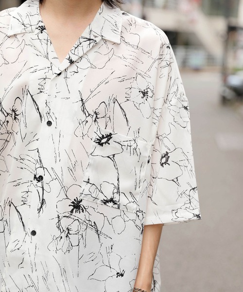 お得即納 シャツ ブラウス ドレープ リラックス アソート柄オープンカラーシャツ/アロハシャツ/柄シャツ ZOZOTOWN PayPayモール店 - 通販 - PayPayモール 新品