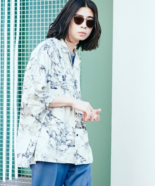 お得即納 シャツ ブラウス ドレープ リラックス アソート柄オープンカラーシャツ/アロハシャツ/柄シャツ ZOZOTOWN PayPayモール店 - 通販 - PayPayモール 新品