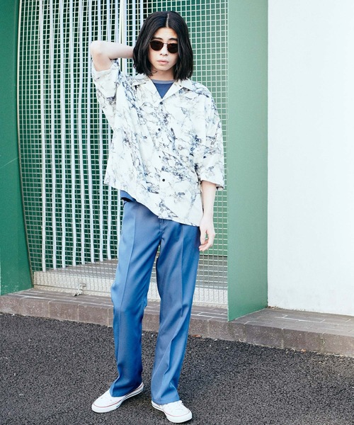 お得即納 シャツ ブラウス ドレープ リラックス アソート柄オープンカラーシャツ/アロハシャツ/柄シャツ ZOZOTOWN PayPayモール店 - 通販 - PayPayモール 新品