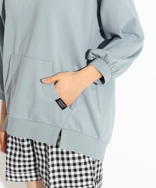 パーカー フード付チュニック7分袖トップス|ZOZOTOWN PayPayモール店|05