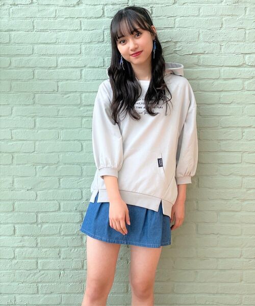 パーカー フード付チュニック7分袖トップス|ZOZOTOWN PayPayモール店|15