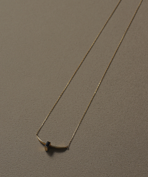 Lilas ネックレス ホライズンスクエアオニキスネックレス K10