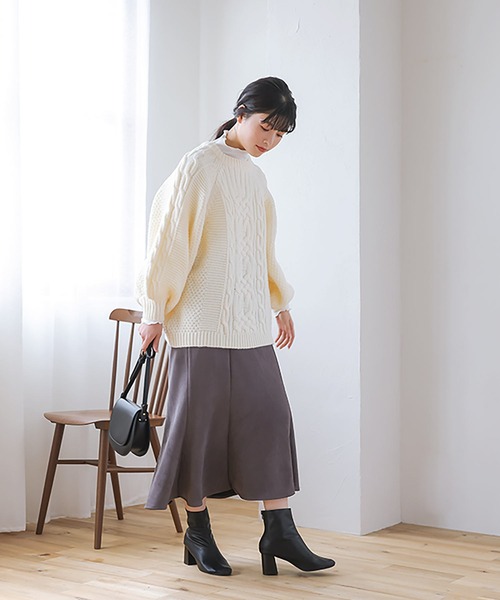 【新品タグ付き】Daiagram ボリュームスリーブ リブ編みセーター セール】レイヤードボリュームスリーブニット（ニット/セーター