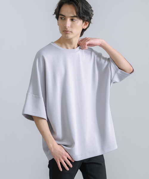 【新品タグ付き】MICA&DEAL オーバーサイズシャツ ドルマン袖　半袖　白 新品タグ付き】MICA&DEAL オーバーサイズシャツ ドルマン袖 半袖 白