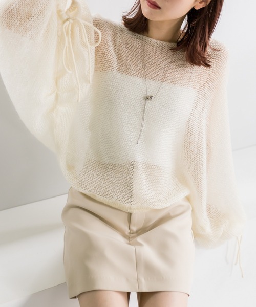 mystic モヘアライクシアーニット mystic（ミスティック）の「モヘアライクシアーニット（ニット