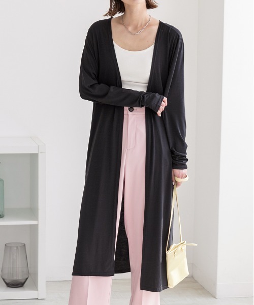 ALBOVE UVカットロングカーディガン UNIQLO》安心感すごい！UVカットカーディガン | aco official