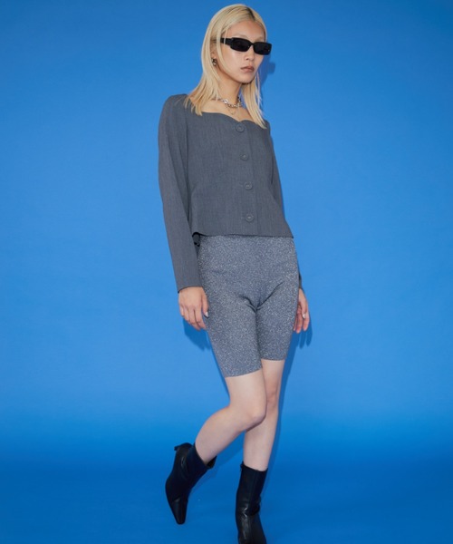 JOSE MOON（ジョゼムーン） ブラウス シャツ HEART NECK MINIMAL