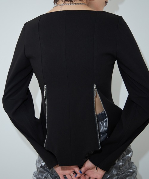 JOSE MOON（ジョゼムーン） ブラウス シャツ HEART NECK MINIMAL