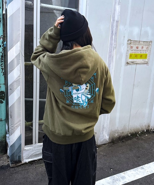 A'gem パーカー 「A'gem/エージェム」刺繍デザインバック