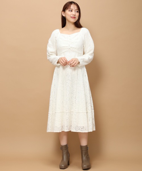 MISCH MASCH（ミッシュマッシュ） ワンピース レース袖コンシャス