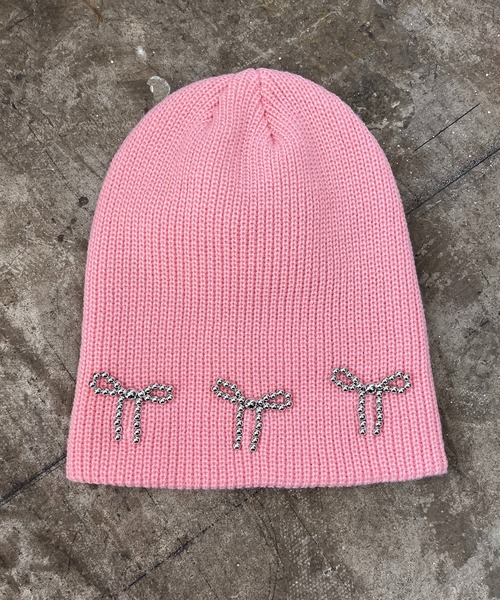 ROOP TOKYO ニット帽 ニットキャップ RIBBON BEANIE / リボン