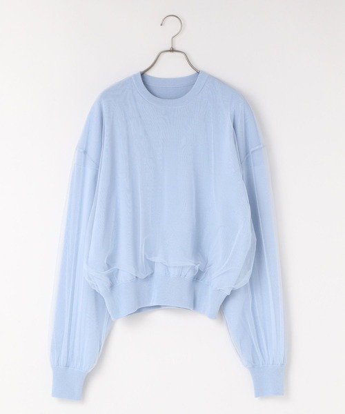 tシャツ チュールドッキングニット 110300 レディース tシャツ チュールドッキングニット 110300 レディース