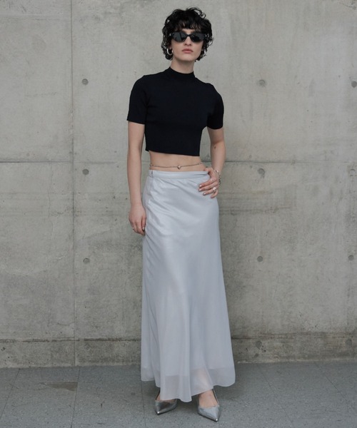 JOSEMOON LIC FLOW SKIRT サイズ36 JOSE MOON（ジョゼムーン） スカート METALIC FLOW SKIRT/メタリック