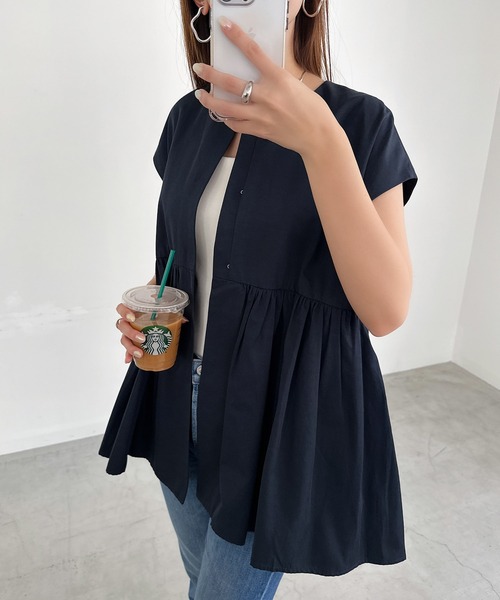 ella_selectshop エラ　ぺプラムジレ　ベスト ella_selectshop エラ ぺプラムジレ ベスト