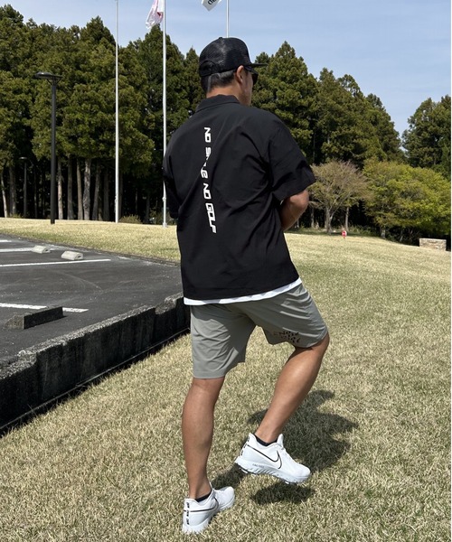 CALL & RESPONSE ブラック ポロシャツ　ゴルフウェア ポロシャツ メンズ 半袖 ゴルフウェア POLOシャツ ビジネス ゴルフ