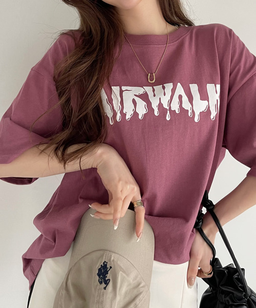 Ada. tシャツ 半袖 AIR WALK 半袖 バックプリント Tシャツ レディース 
