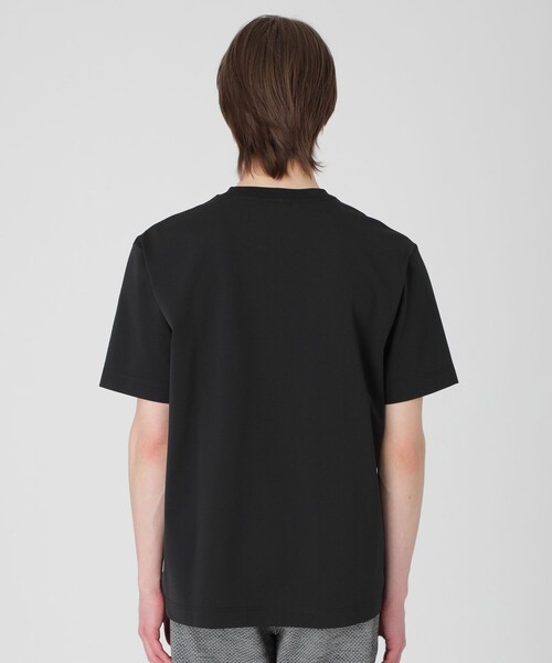 ★ ★チェストフラッグ ロゴ 半袖Tシャツ メンズ BLACK LABEL CRESTBRIDGE tシャツ 「BLACK lab.」テクニカル