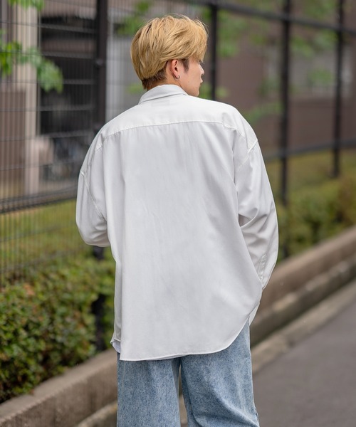 improves シャツ 無地・ストライプ 長袖シャツ メンズ