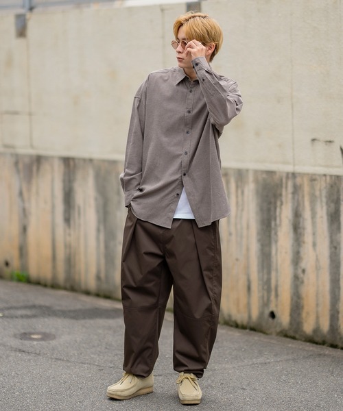 improves シャツ 無地・ストライプ 長袖シャツ メンズ